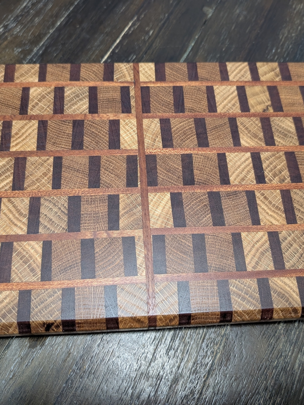 Handcrafted End Grain Wooden Cutting Board - Custom Pattern